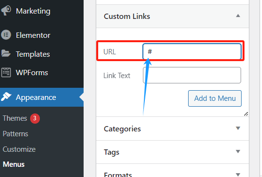 Imagen [5] - Cómo añadir títulos sin enlaces a los menús de sitios web de WordPress para optimizar la estructura de navegación