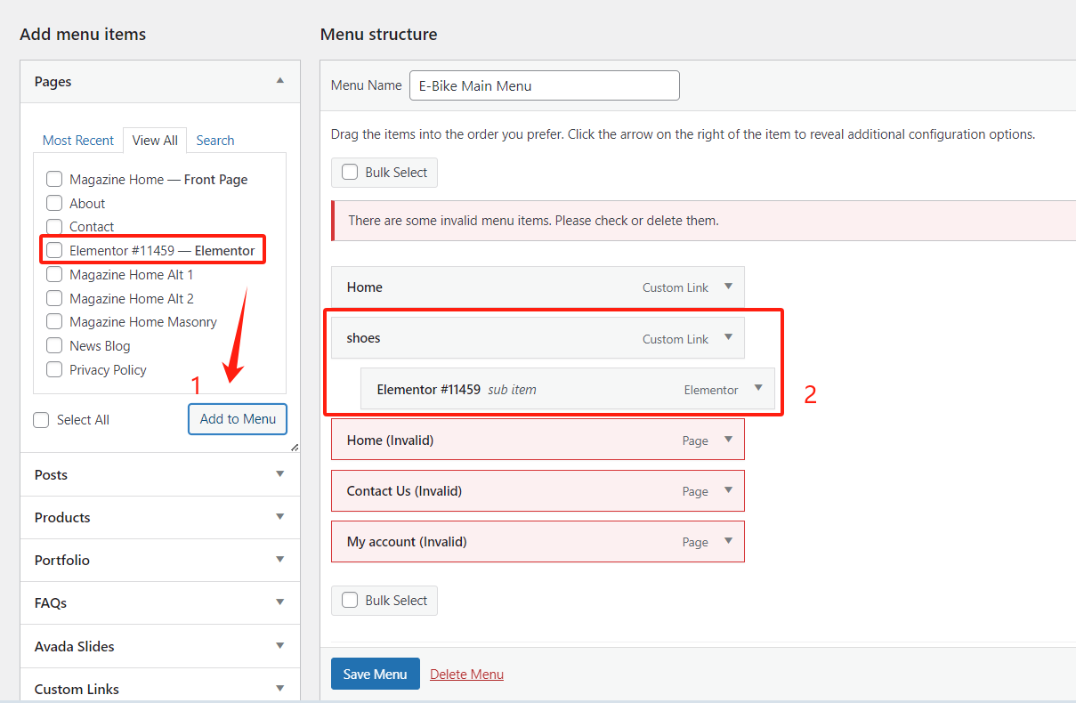 Imagen [9] - Cómo añadir títulos sin enlaces al menú del sitio de WordPress para optimizar la estructura de navegación