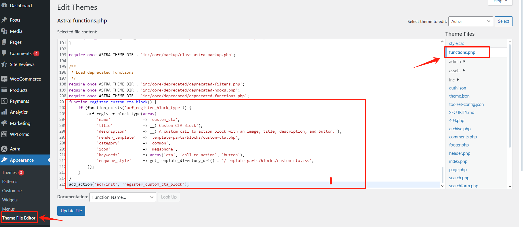图片[2]-如何使用 ACF 插件为 Gutenberg 创建自定义行动号召（CTA）块
