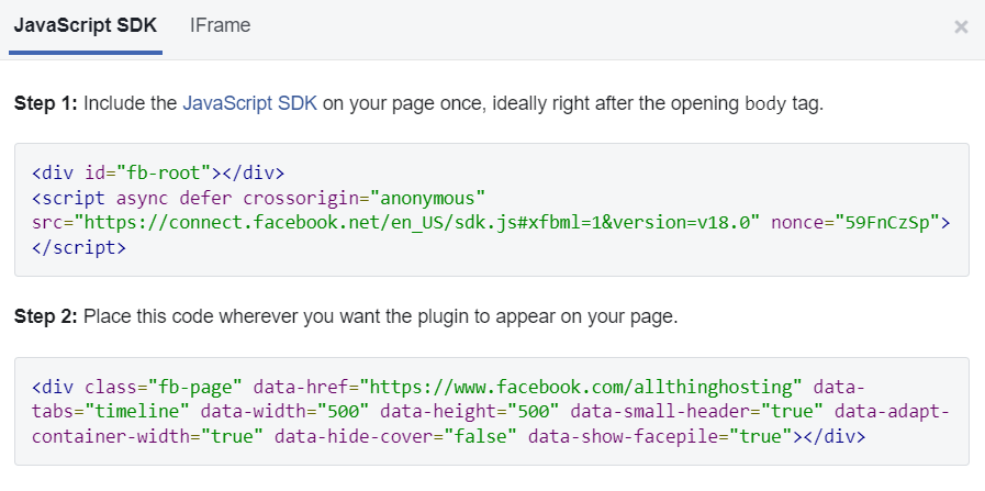 Image [31] - Comment ajouter une page Facebook à un site WordPress : plugin ou méthodes d'intégration manuelle
