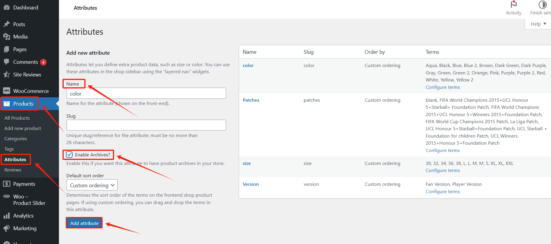 图片[2]-如何在 WooCommerce 中添加颜色变化并优化产品页面展示