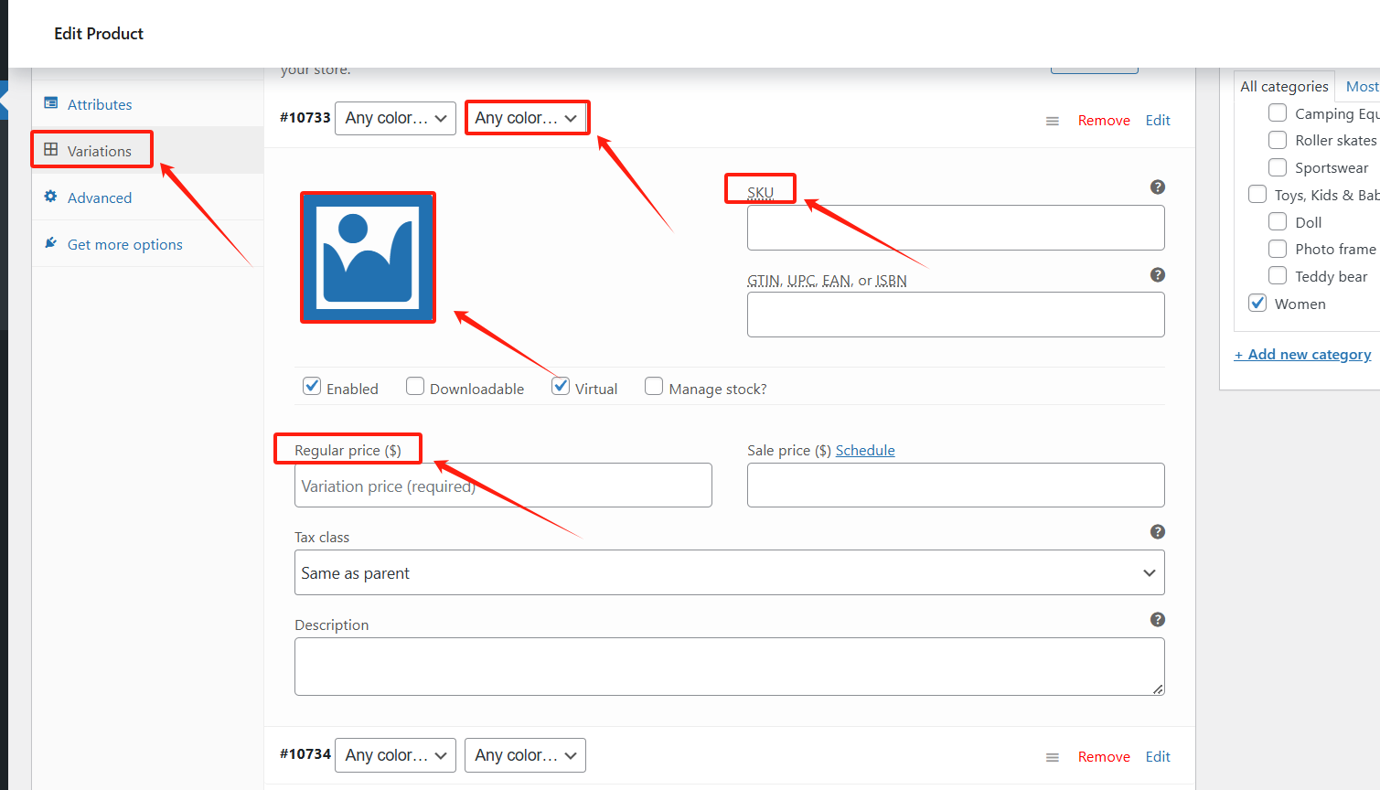图片[8]-如何在 WooCommerce 中添加颜色变化并优化产品页面展示