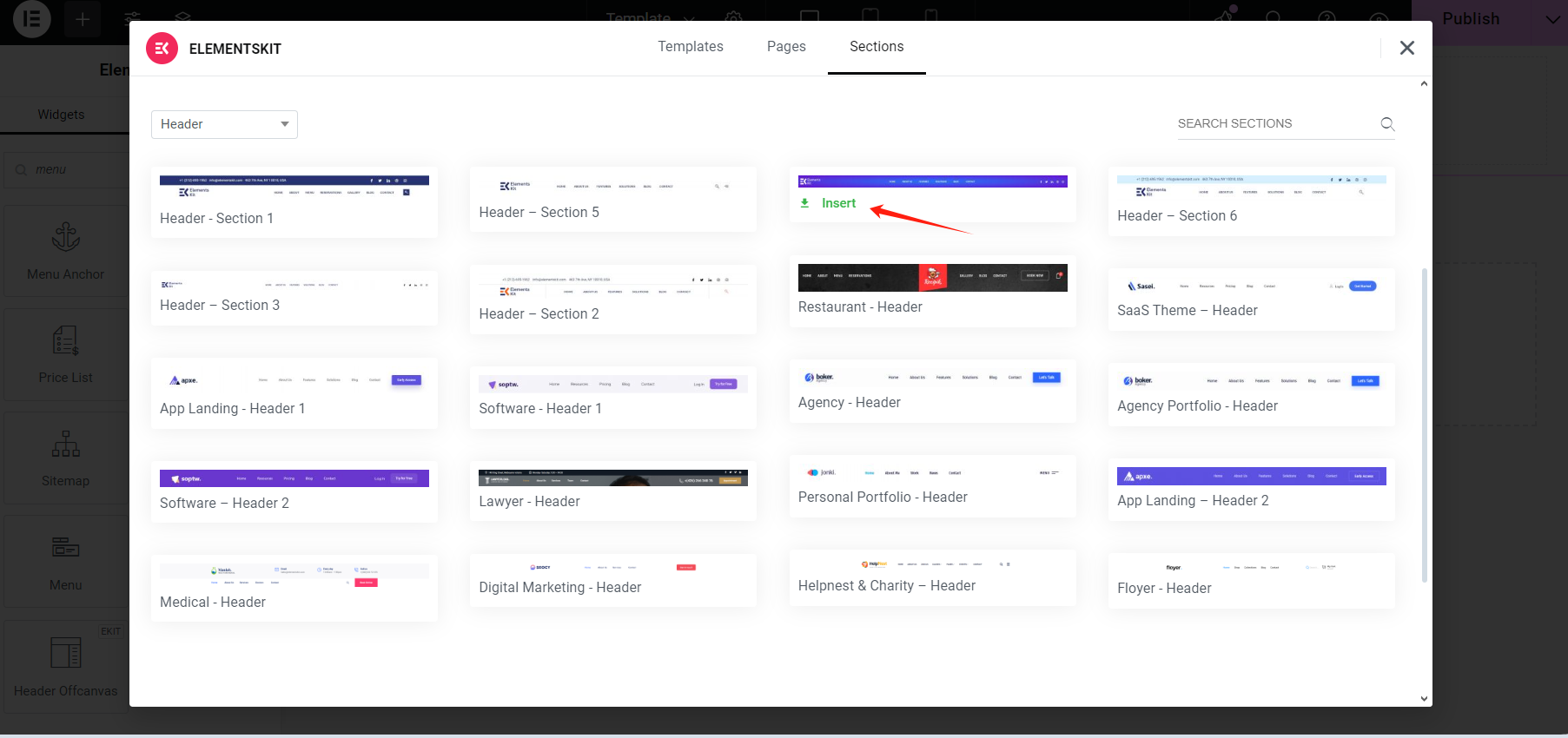 图片[8]-如何使用 Elementor 免费版和 ElementsKit 创建自定义页眉页脚
