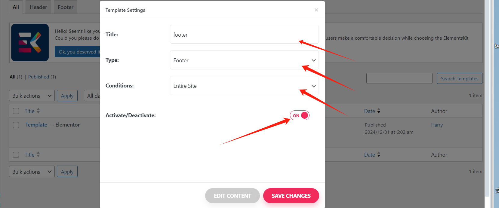 图片[9]-如何使用 Elementor 免费版和 ElementsKit 创建自定义页眉页脚