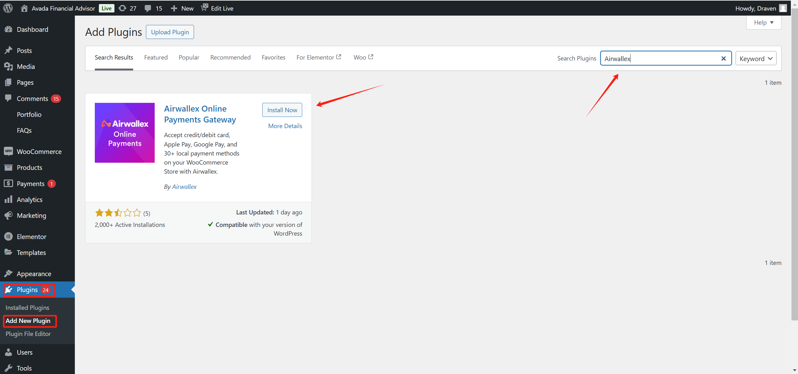 Image [3] - How to Integrate Airwallex Payment Gateway in WooCommerce: A Complete Guide to Simplifying Cross-Border Payments