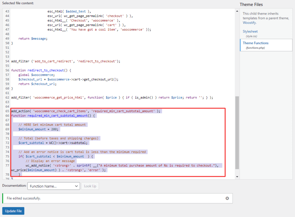 图片[3]-如何在 WooCommerce 中设置最低订单金额（代码 & 插件指南）