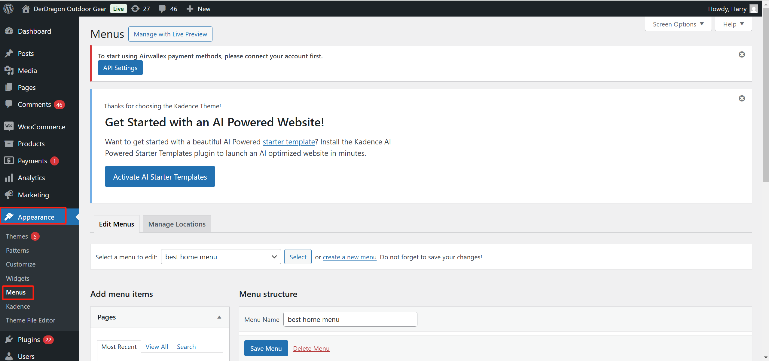 Imagen [6] - Cómo instalar rápidamente el tema Kadence: ¡Construya su sitio web WordPress desde cero!