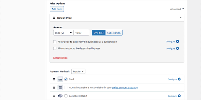 Imagen [11] - Guía completa para recaudar impuestos para pagos de Stripe en WordPress (para suscripciones, servicios y productos digitales y físicos)