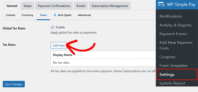 Imagen [13] - Guía completa para recaudar impuestos para pagos de Stripe en WordPress (para suscripciones, servicios y productos digitales y físicos)