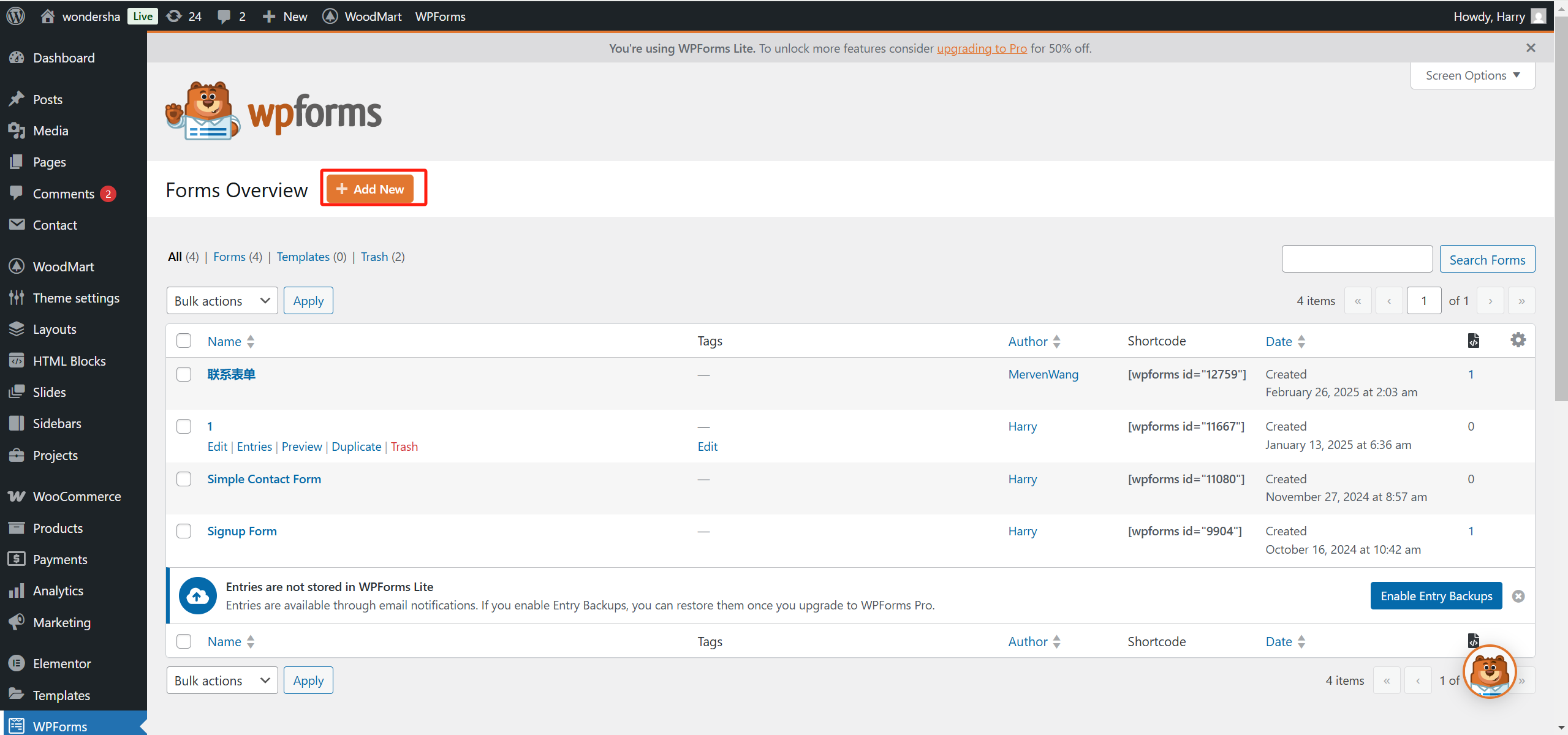 Image [3] - Paramètres critiques à effectuer après l'installation de WordPress pour améliorer les performances et la sécurité de votre site web