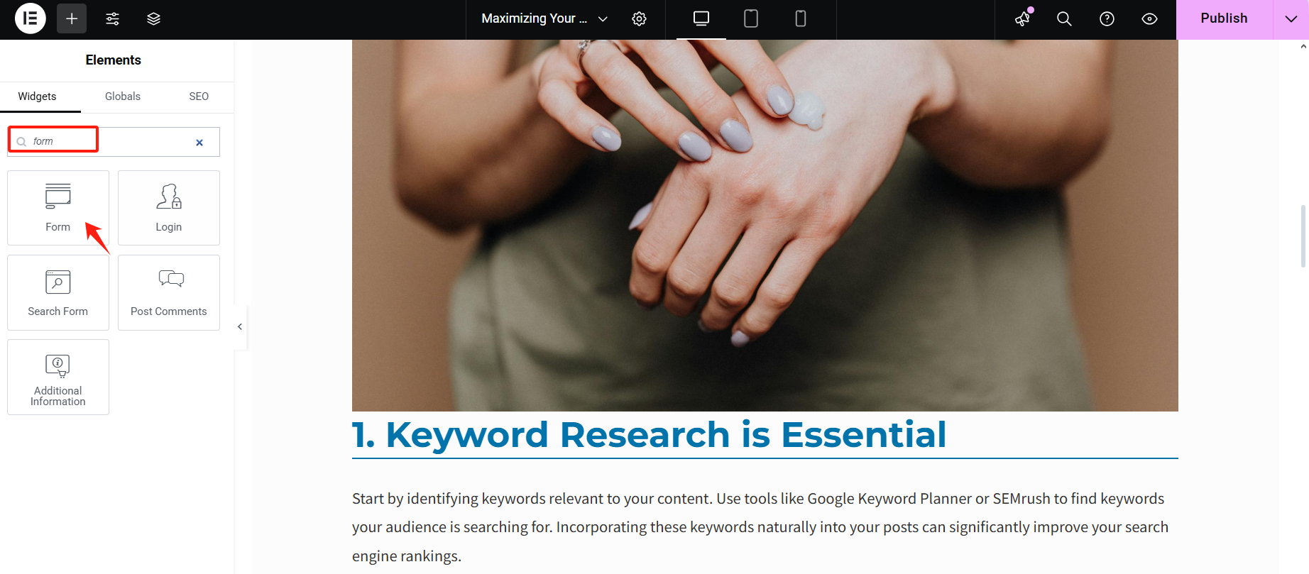 Image [3] - Le guide complet des formulaires Elementor : Fonctionnalités expliquées, conseils d'optimisation et stratégies d'amélioration du taux de conversion