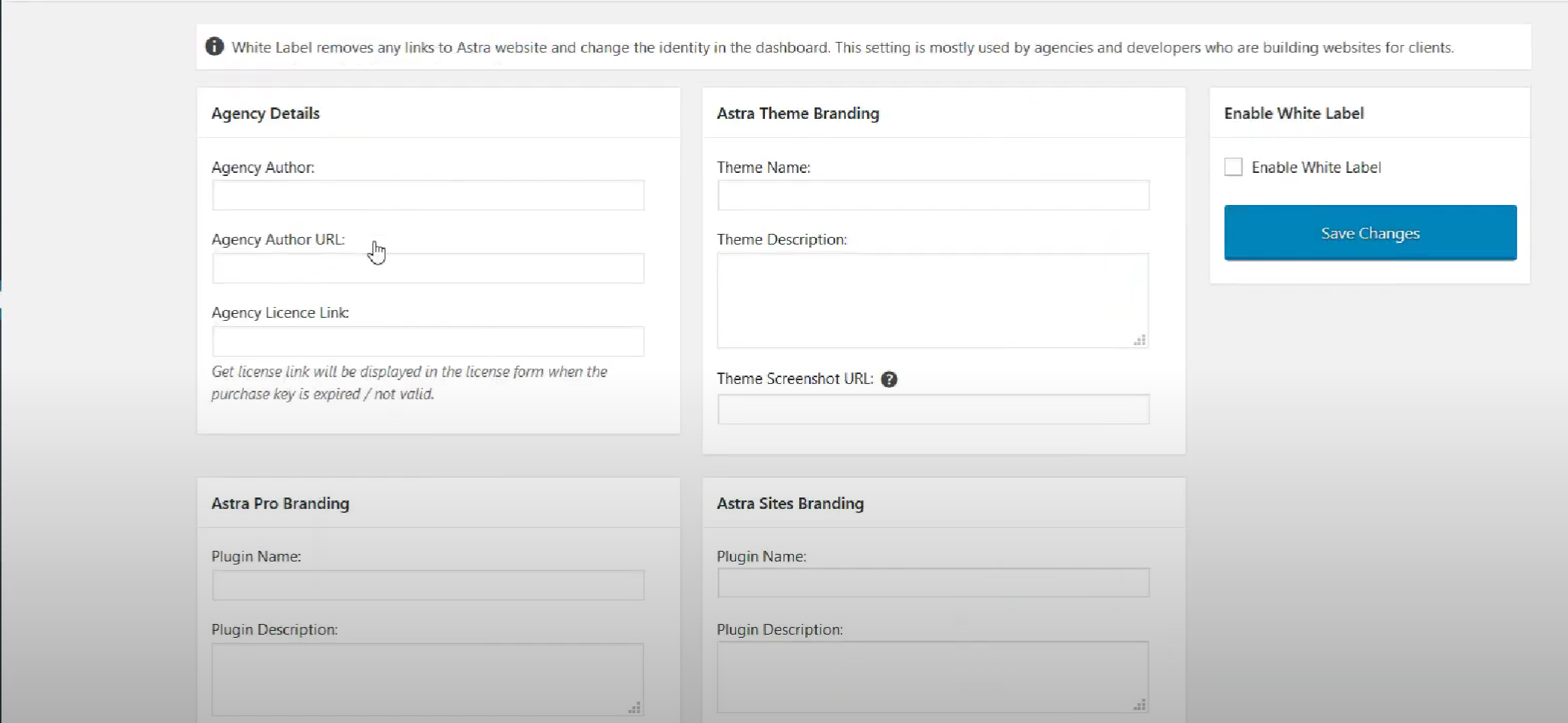 Imagen [6] - Astra Theme White Label Feature Tutorial: Cómo personalizar el logotipo de la marca y eliminar el logotipo predeterminado de Astra