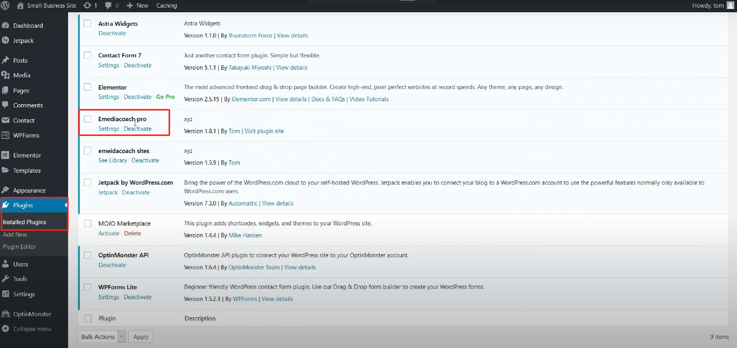 Imagen [9] - Astra Theme White Label Feature Tutorial: Cómo personalizar el logotipo de la marca y eliminar el logotipo predeterminado de Astra