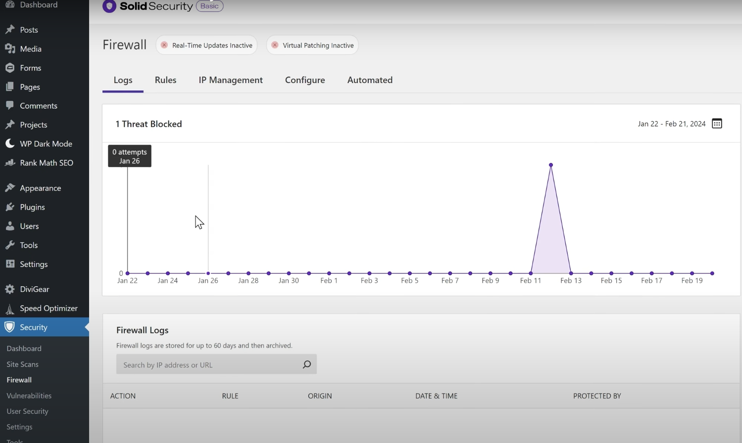 Image [7]-Comparaison approfondie des plugins de sécurité Wordfence et Solid Security : quel plugin est le meilleur pour votre site WordPress ?