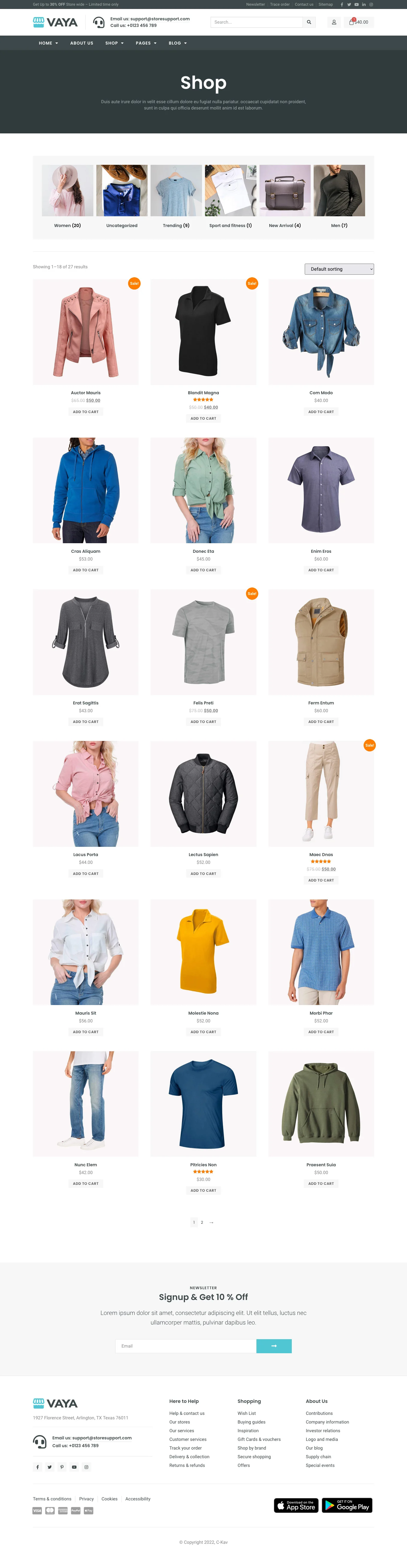 图片[1]-Vaya – 电商 Elementor 模板套件-光子波动网 | 专业WordPress修复服务，全球范围，快速响应