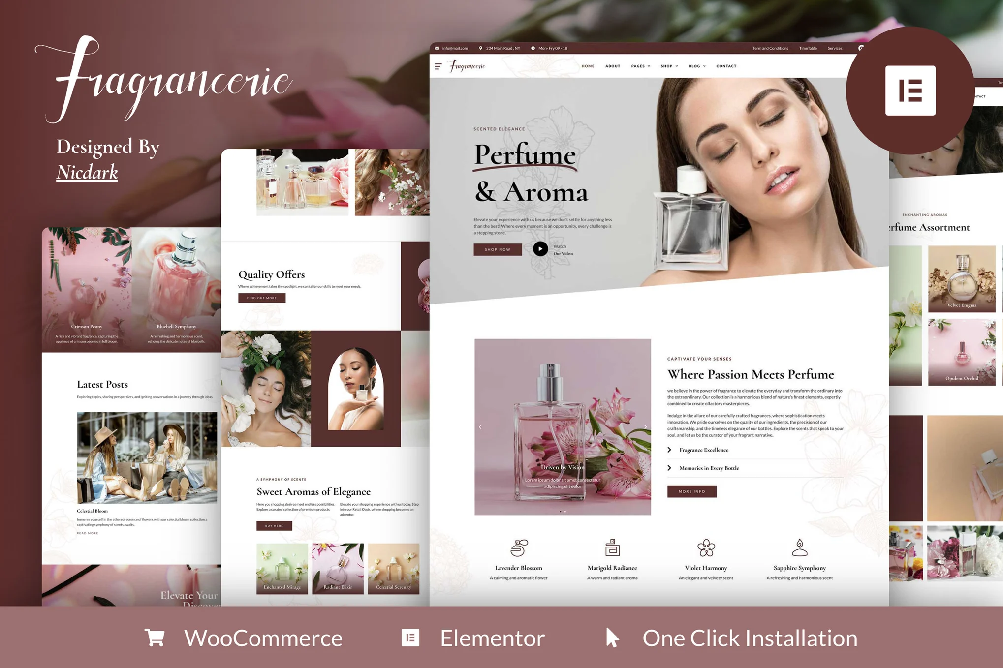 Imagen [1] - Fragrancerie - Perfume & Cosmetics Store Elementor Pro Template Suite - Photon Fluctuation Network | Servicio profesional de reparación de WordPress, alcance global, respuesta rápida