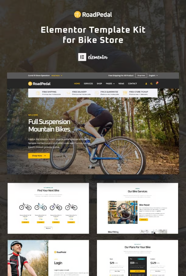 Image [2] - RoadPedal - Bicycle Shop Elementor Template Kit - Photon Flux | Professional WordPress repair service, worldwide, fast response