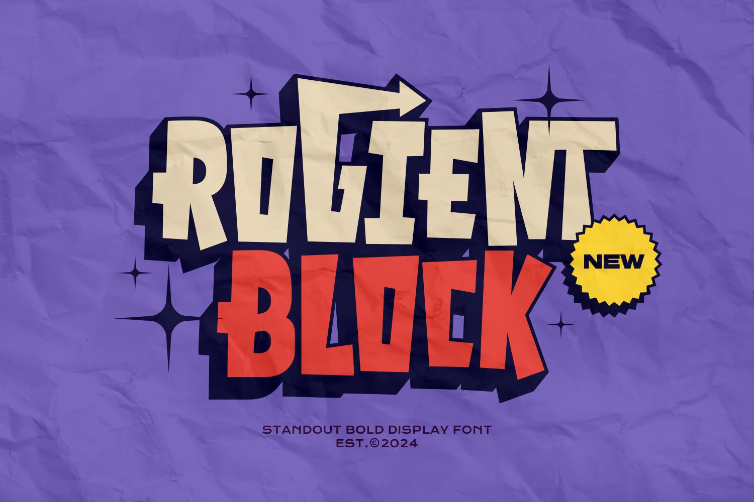 Rogient Block - 街道展示字体-光子波动网 | 专业WordPress修复服务,全球范围,快速响应