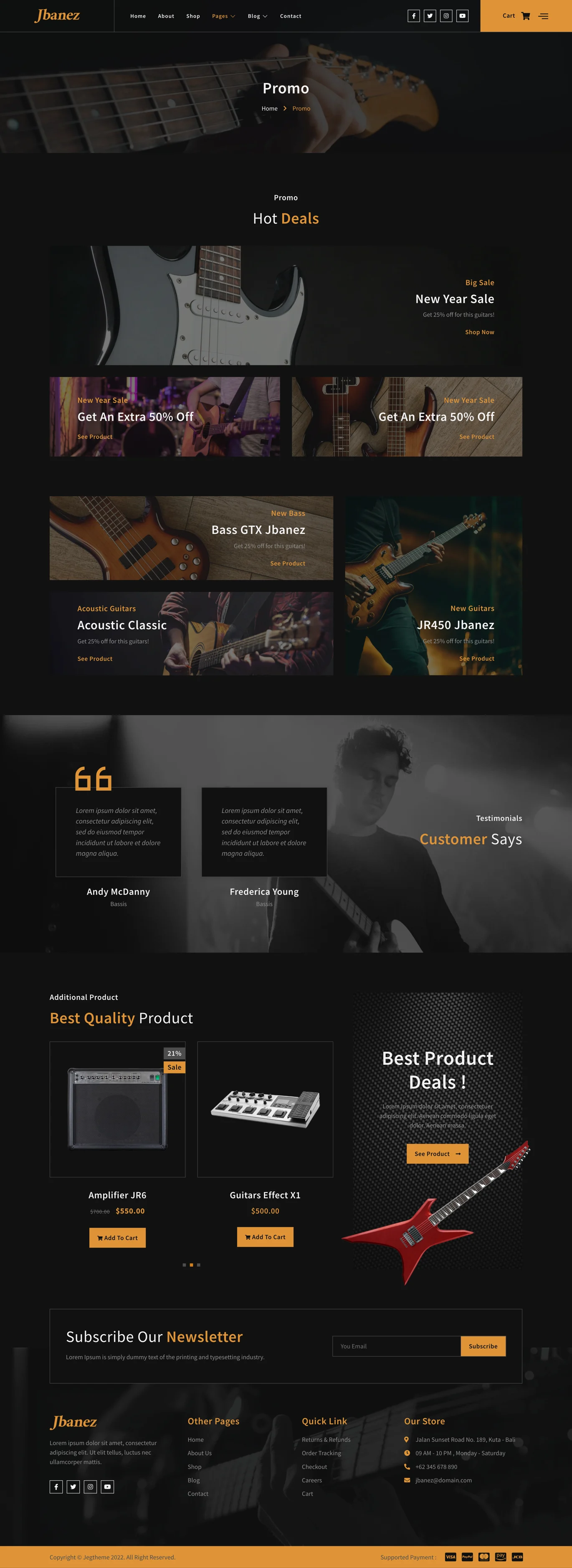 图片[1]-Jbanez – 吉他和音乐设备商店 Elementor 模板包-光子波动网 | 专业WordPress修复服务，全球范围，快速响应