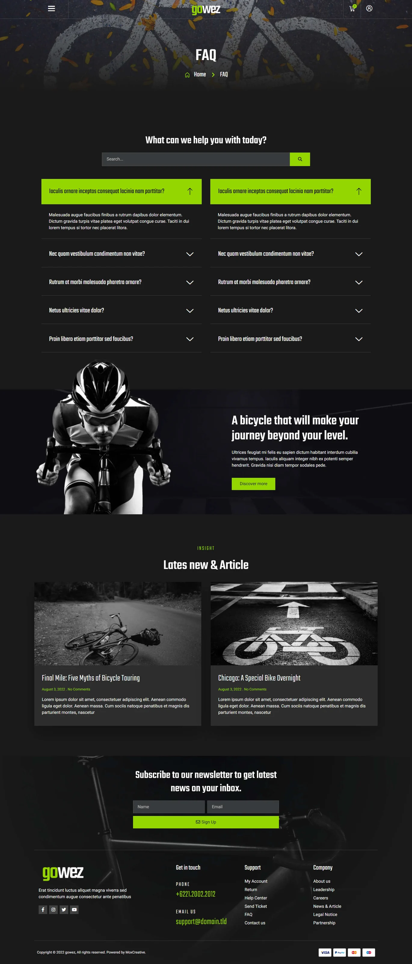 Image [1] - Gowez - WooCommerce Bike Store & Bicycle Service Elementor Template Pack - Photonwave.com | Professional WordPress Repair Service, Global Coverage, Fast Response
