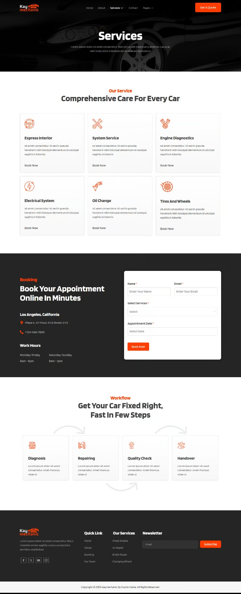 图片[1]-Kaymechanic – 汽车修理与服务 Elementor 模板套件-光子波动网 | 专业WordPress修复服务，全球范围，快速响应