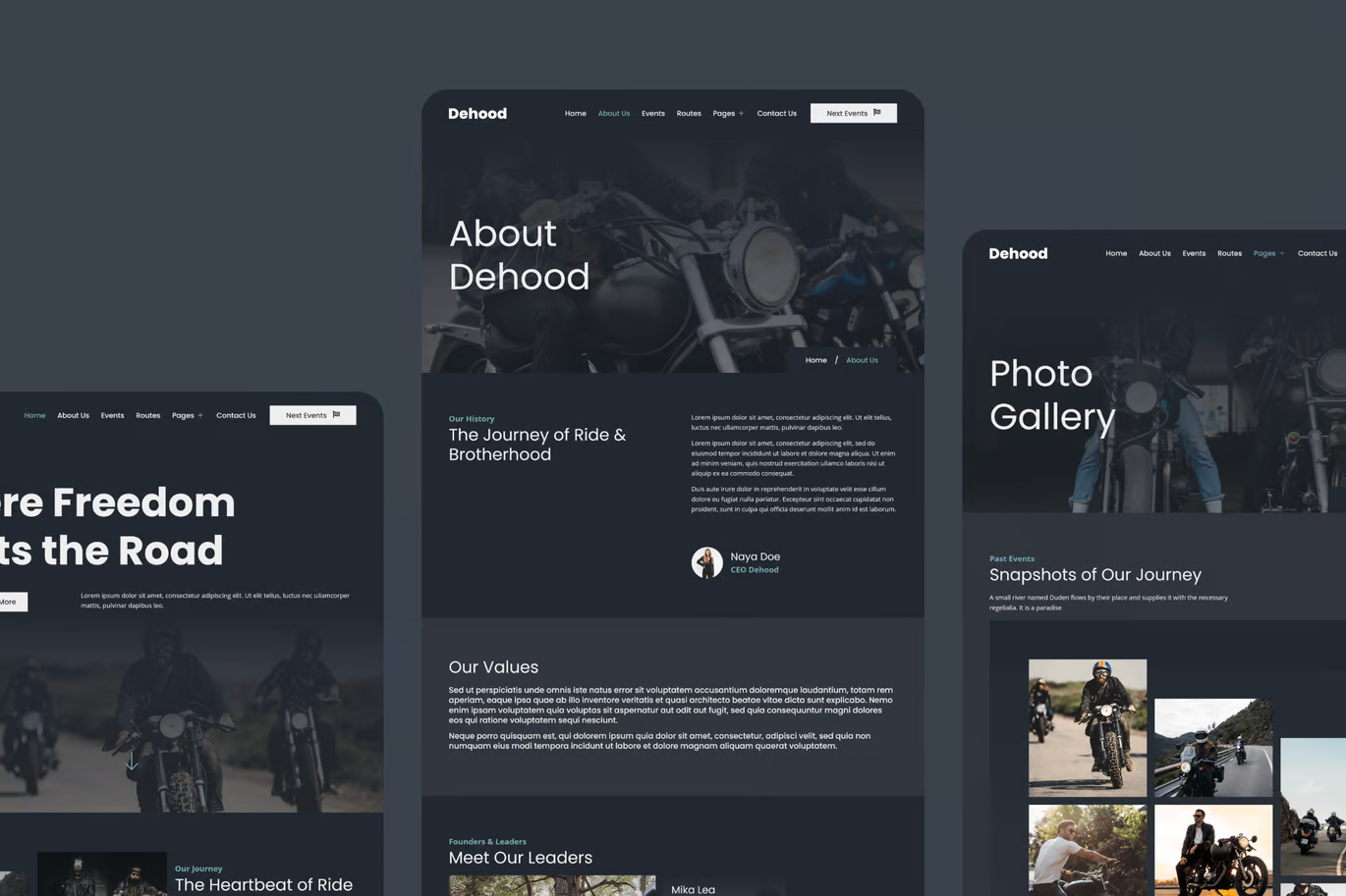 Image [2] - Dehood - Motorcycle Club Elementor Template Kit - Photon Flux | Service de réparation WordPress professionnel, dans le monde entier, réponse rapide !