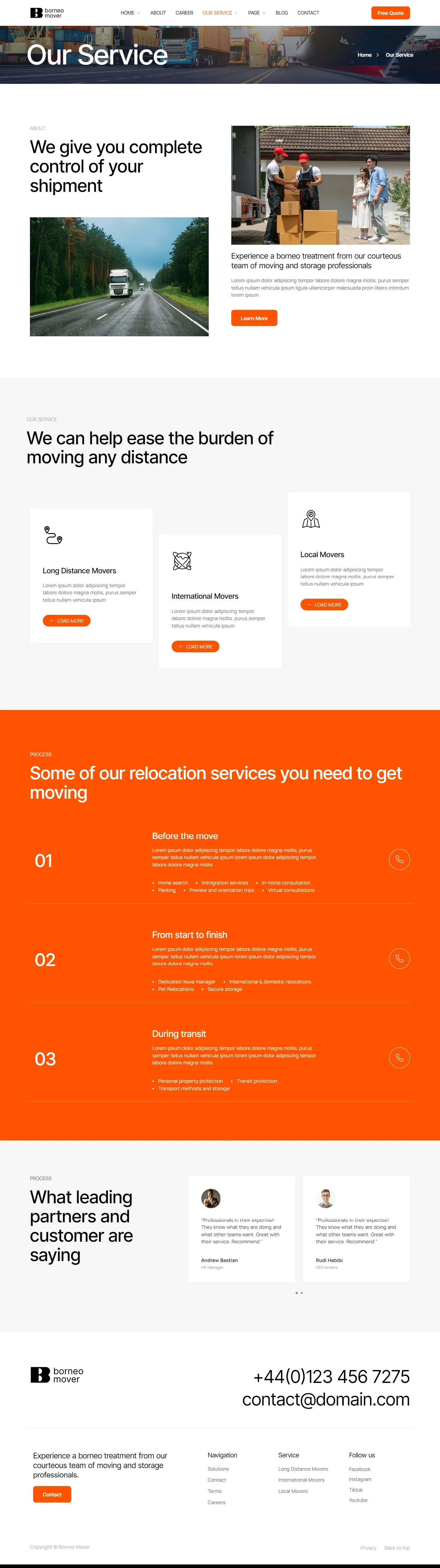 Image [1] - Borneo - Moving & Packing Elementor Pro Template Kit - Photon Flux Network | Professional WordPress Repair Service, Global Reach, Fast Response