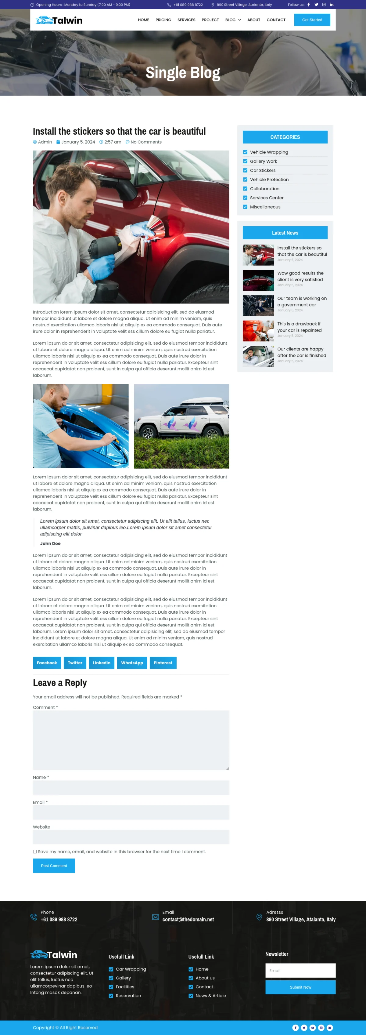 图片[1]-Talwin – 汽车贴膜与车贴 Elementor Pro 模板套件-光子波动网 | 专业WordPress修复服务，全球范围，快速响应