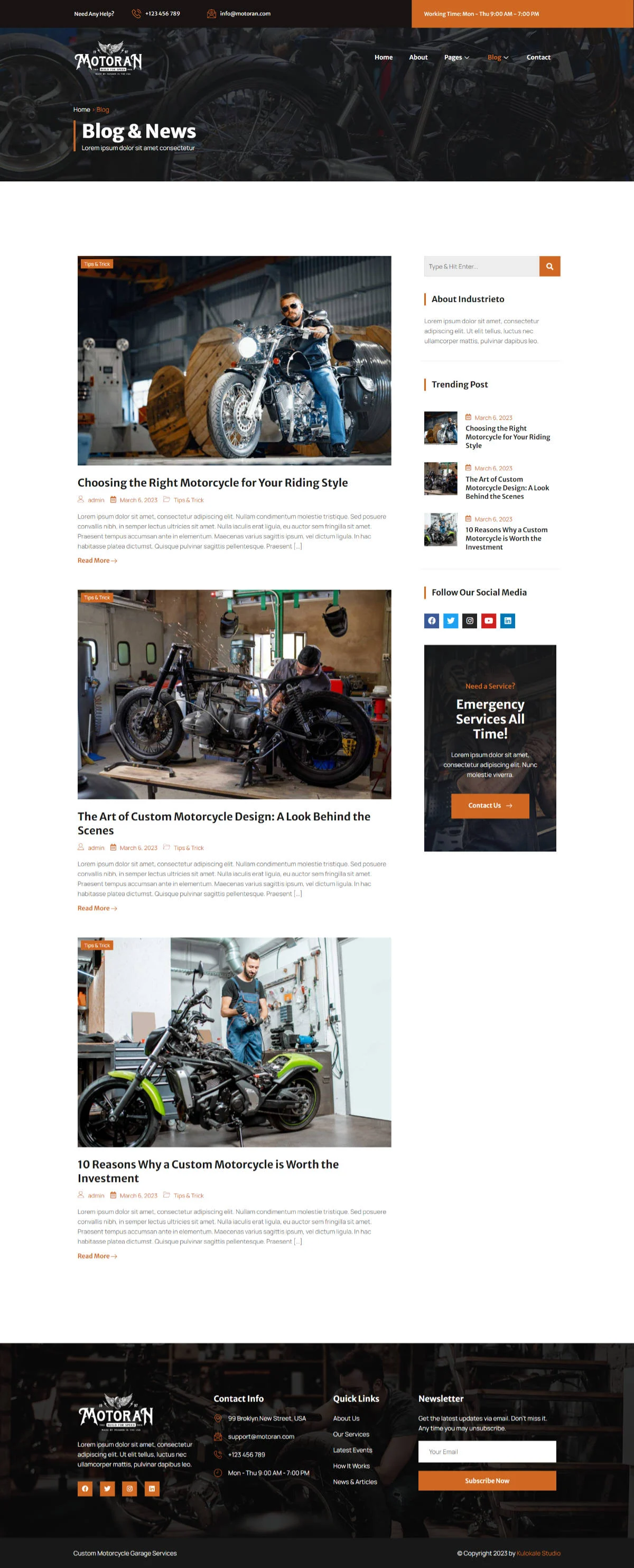 图片[2]-Motoran – 定制摩托车车库服务 Elementor 模板包-光子波动网 | 专业WordPress修复服务，全球范围，快速响应