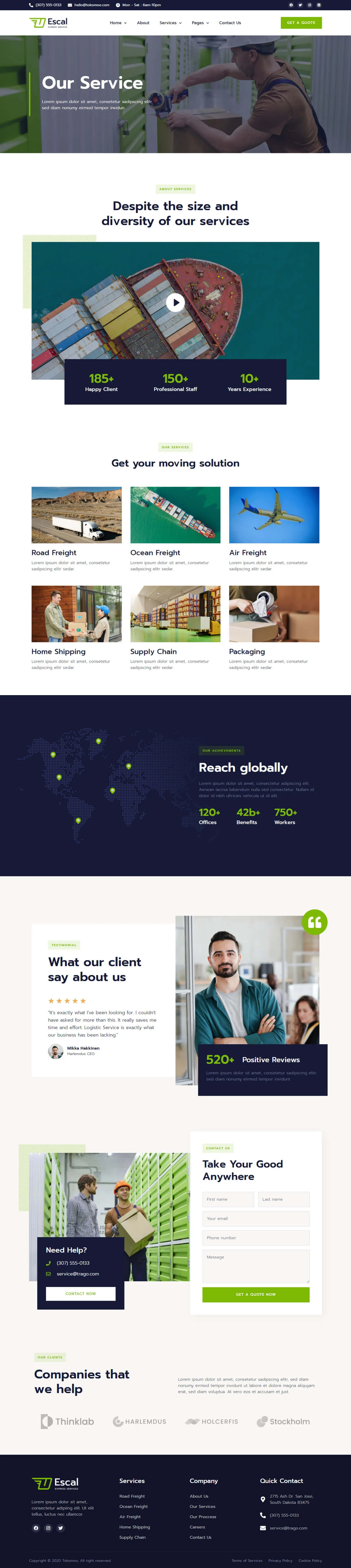 Image [1] - Escal | Transport & Logistics Elementor Template Pack - Photon Volatility | Service de réparation WordPress professionnel, dans le monde entier, réponse rapide