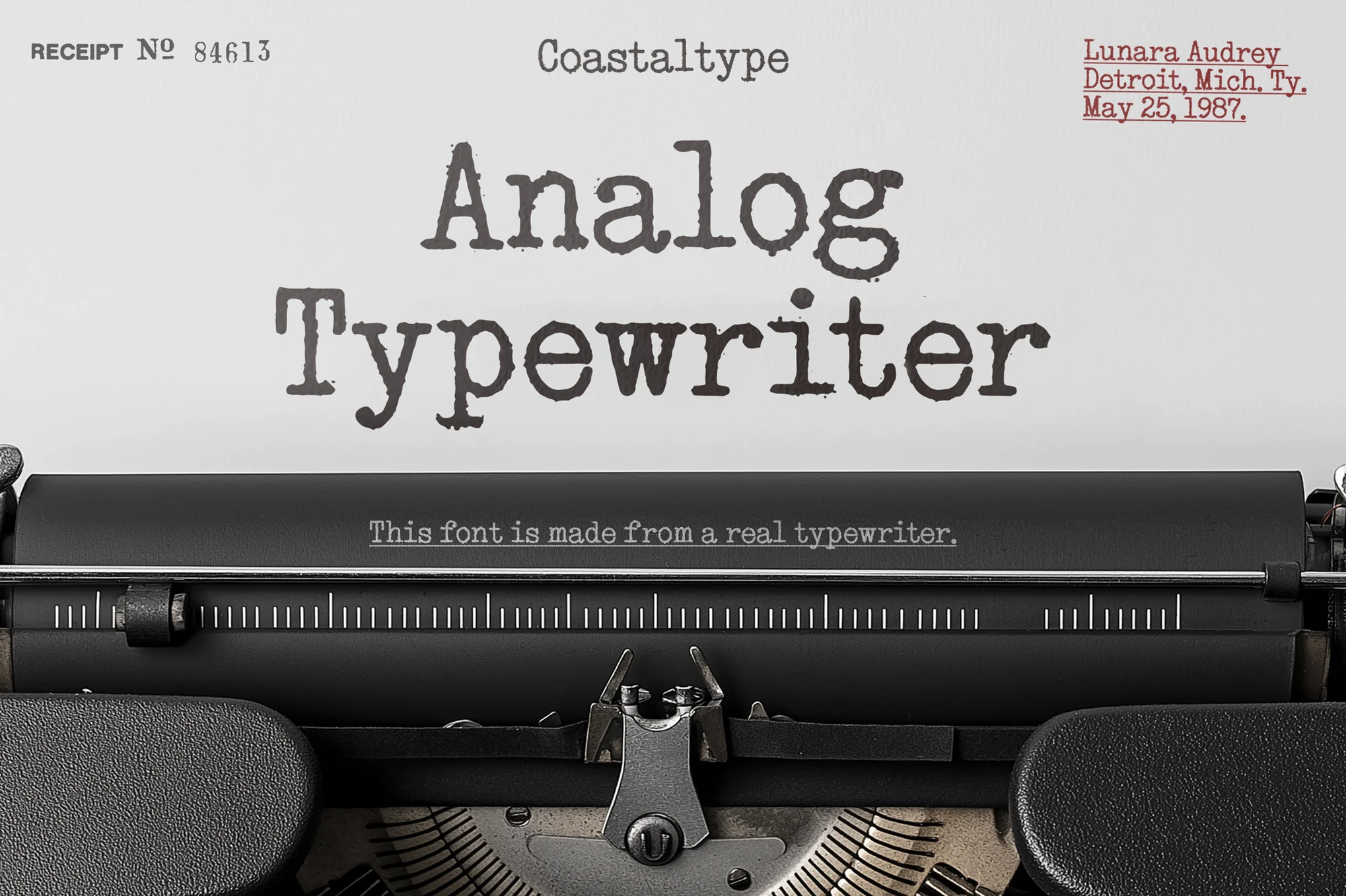 Analog Typewriter - 复古打字机字体-光子波动网 | 专业WordPress修复服务，全球范围，快速响应