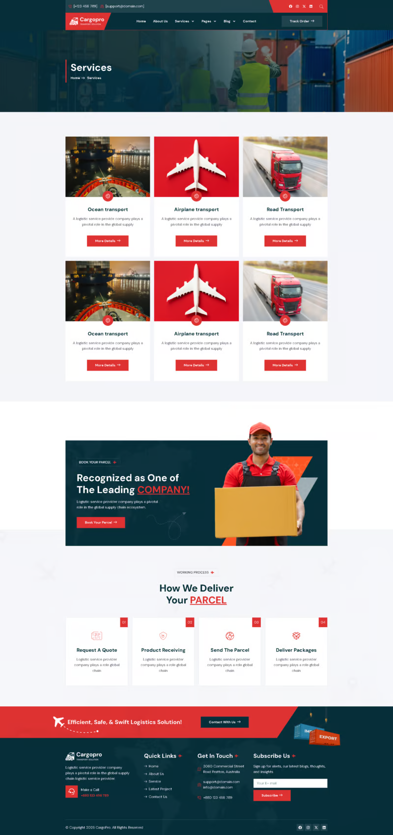 图片[3]-Cargopro – 物流与运输 Elementor Pro 模板包-光子波动网 | 专业WordPress修复服务，全球范围，快速响应