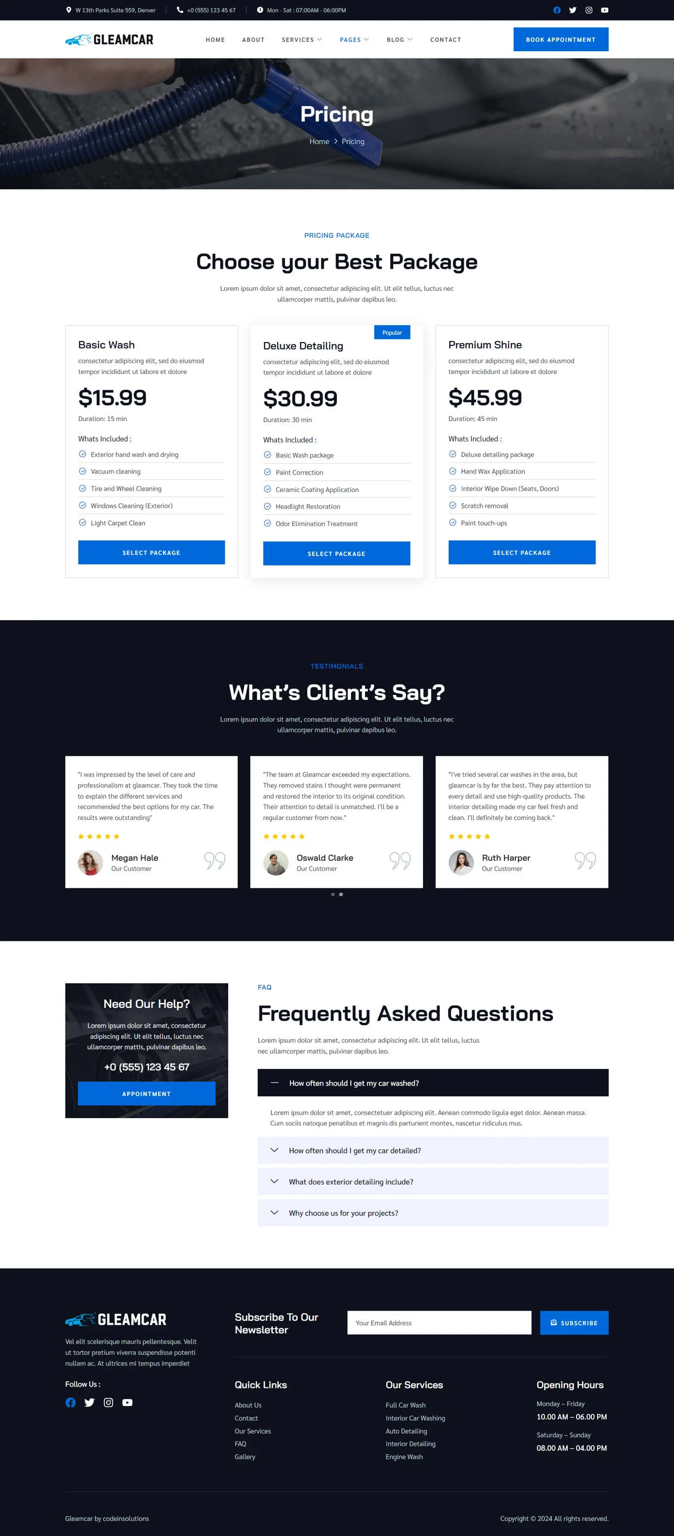 Image [3] - Gleamcar - Car Wash & Detailing Service Elementor Template Pack - Photon Fluctuation Network | Professional WordPress repair service, global reach, fast response
