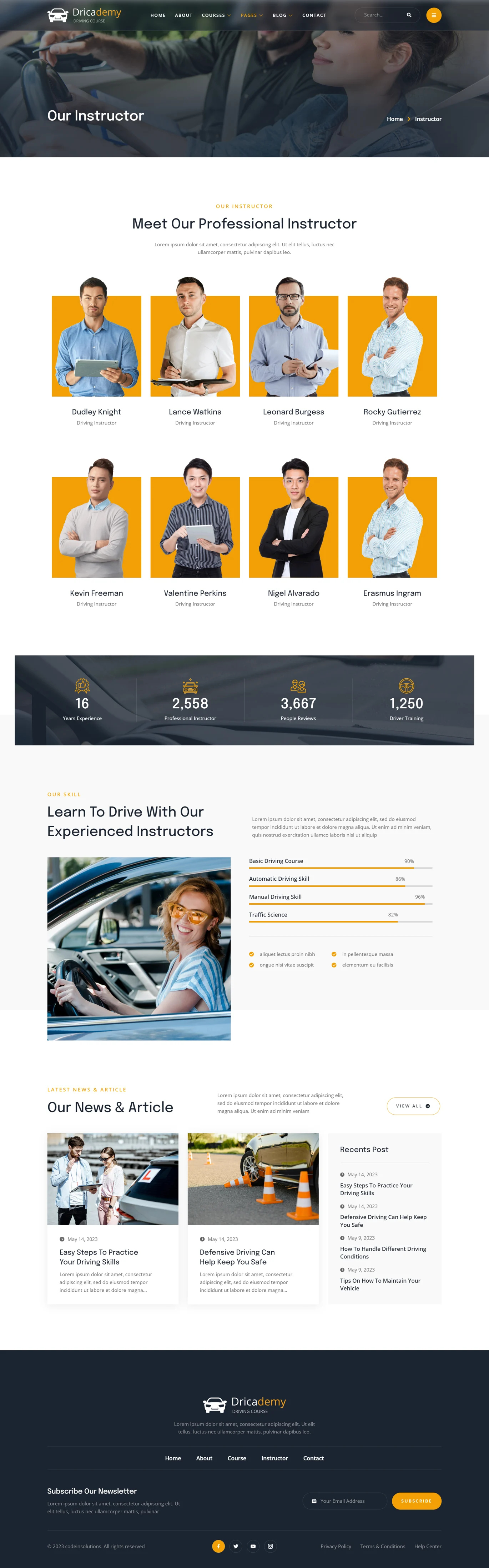 图片[2]-Dricademy – 驾驶课程与交通学校 Elementor 模板包-光子波动网 | 专业WordPress修复服务，全球范围，快速响应