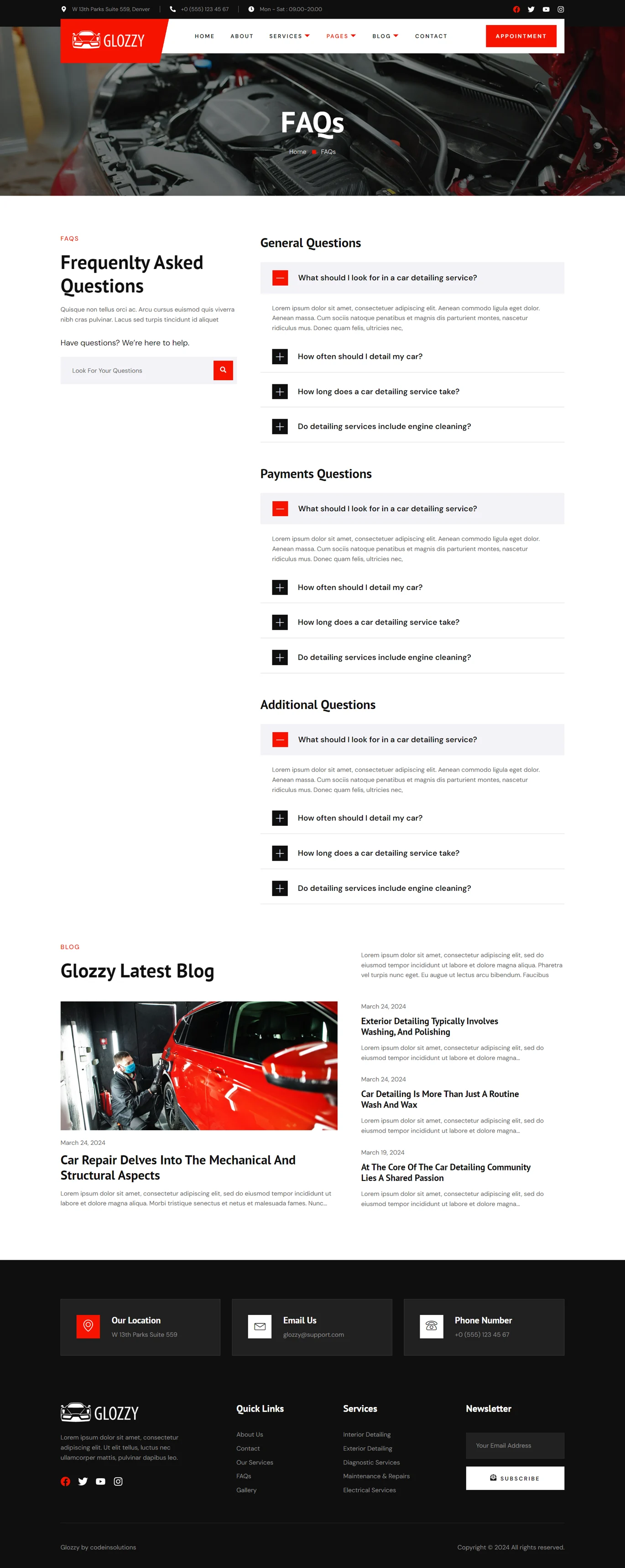 Image [1] - Glozzy - Car Detailing & Repair Service Elementor Template Pack - Photon Flux | Professional WordPress repair service, worldwide, fast response !