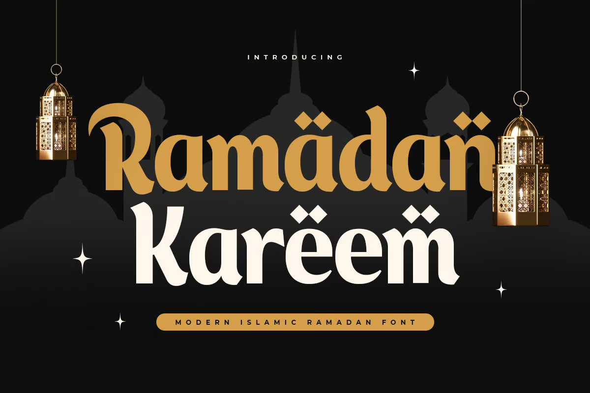 Ramadan Kareem - 现代伊斯兰斋月字体-光子波动网 | 专业WordPress修复服务,全球范围,快速响应
