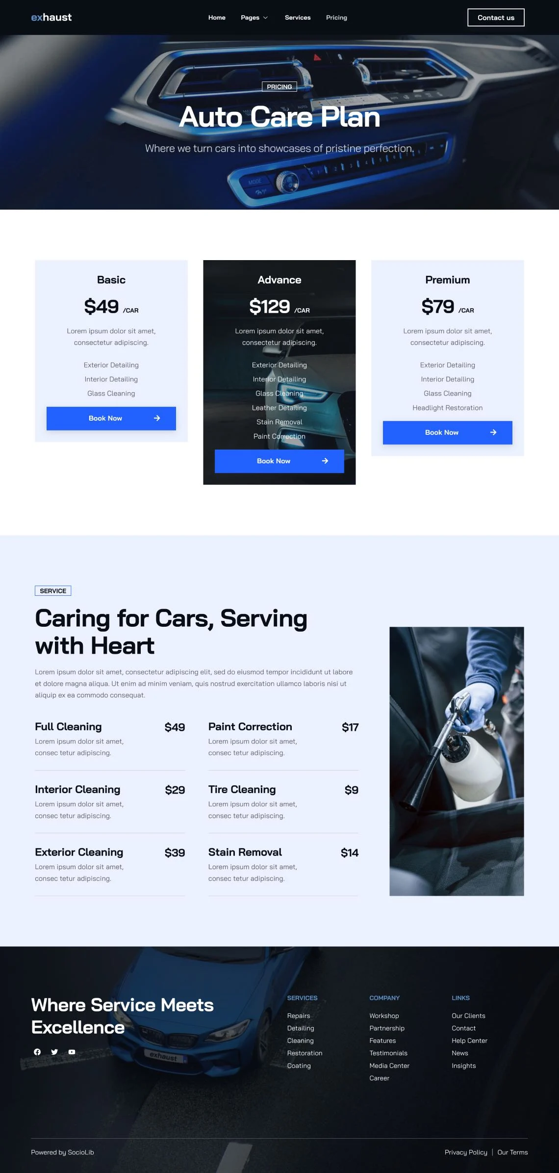图片[1]-Exhaust – 汽车美容与保养 Elementor 模板包-光子波动网 | 专业WordPress修复服务，全球范围，快速响应