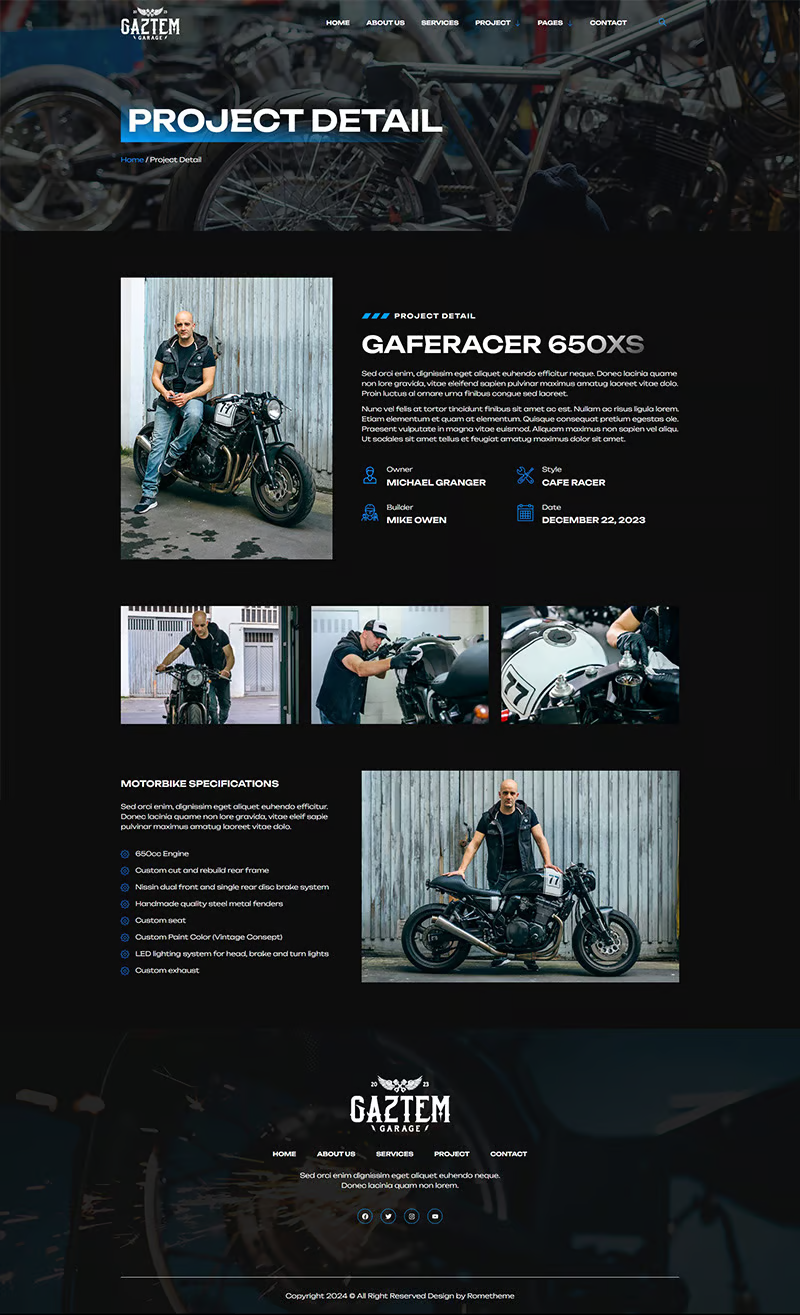 Image[1]-Gaztem - Custom Motorcycle Garage Elementor Template Pack - Photon Fluctuation Network | Professional WordPress Repair Service, Global Reach, Fast Response
