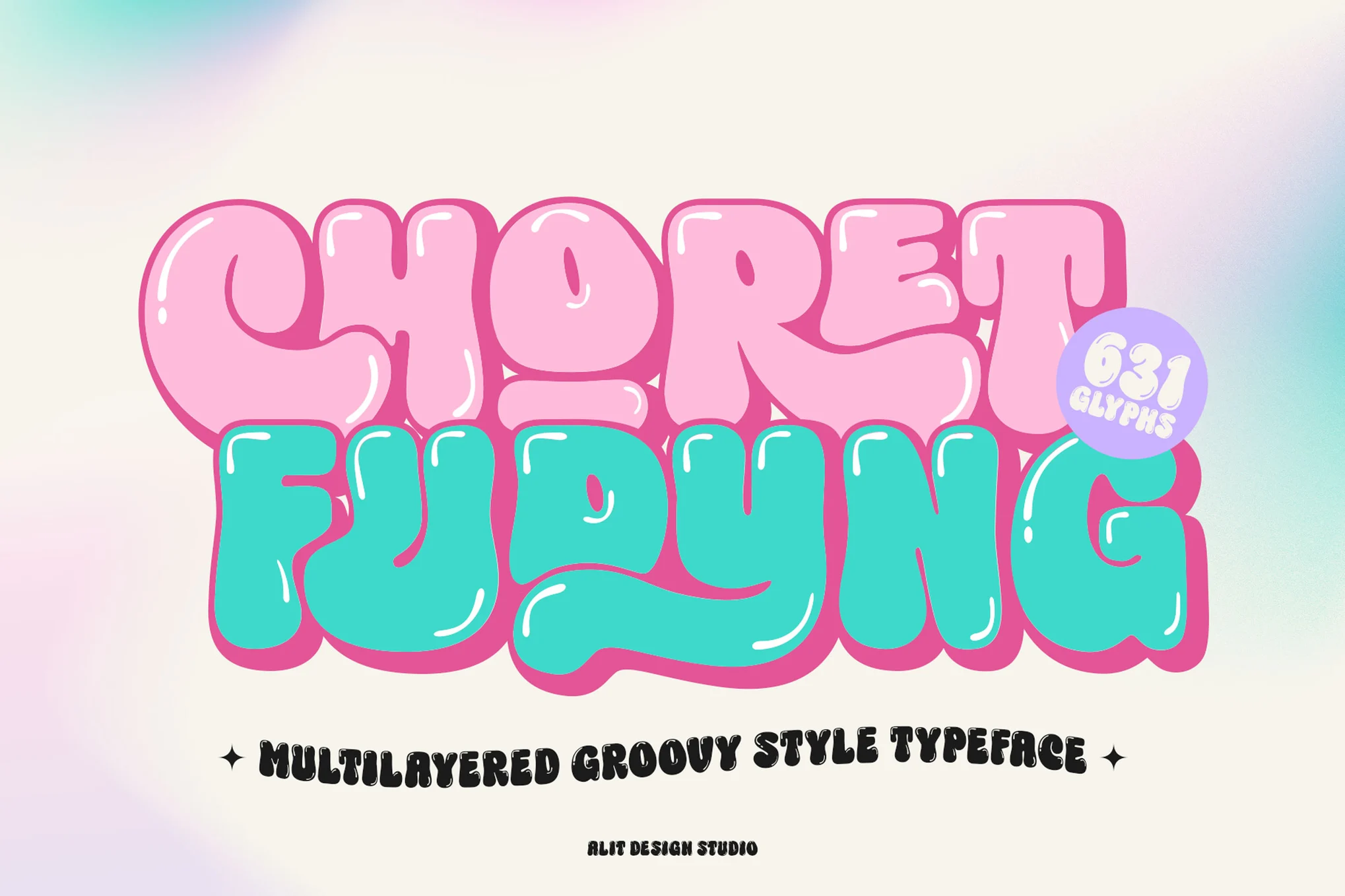 Choret Fudyng Bubble Typeface - 字体-光子波动网 | 专业WordPress修复服务,全球范围,快速响应