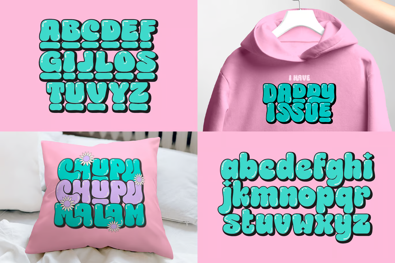 图片[2]-Choret Fudyng Bubble Typeface – 字体-光子波动网 | 专业WordPress修复服务，全球范围，快速响应