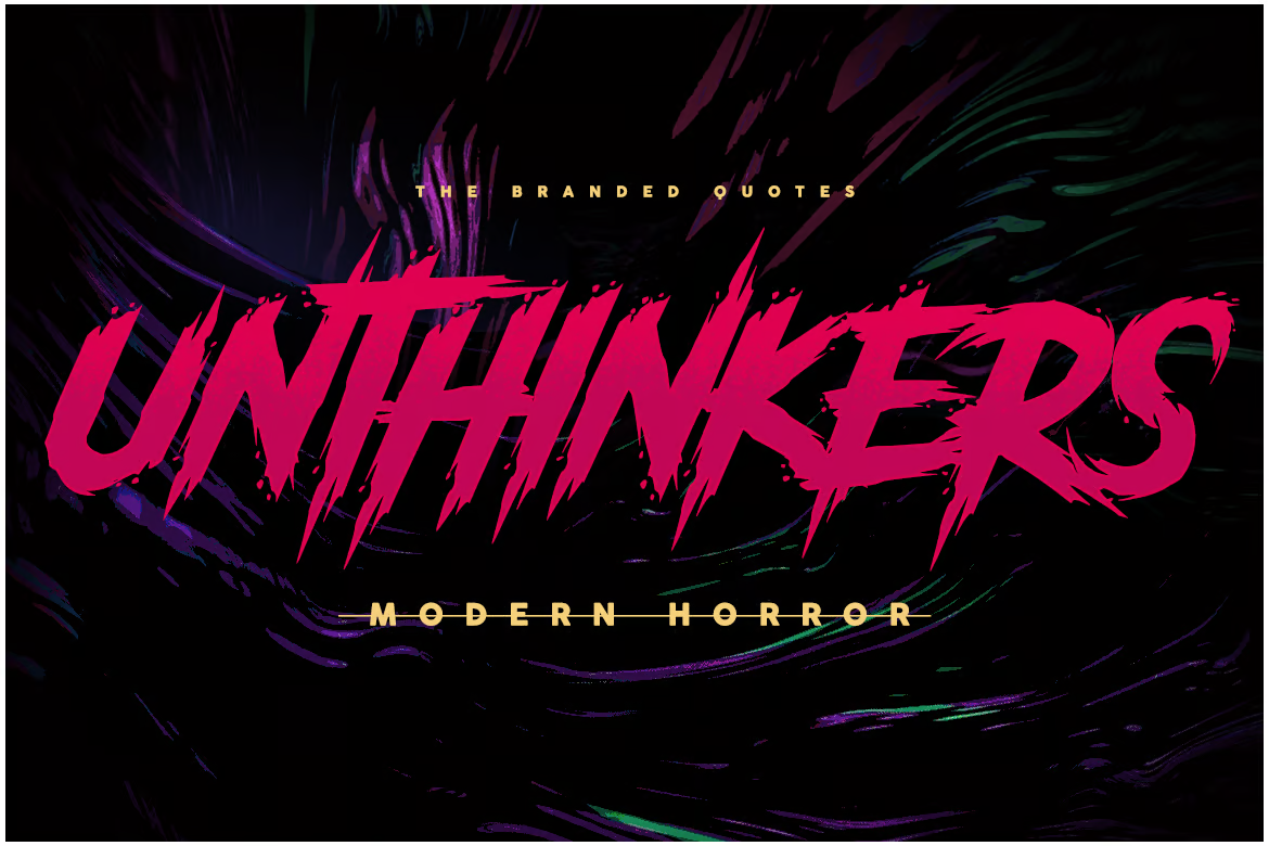 Unthinkers - 现代恐怖字体-光子波动网 | 专业WordPress修复服务,全球范围,快速响应