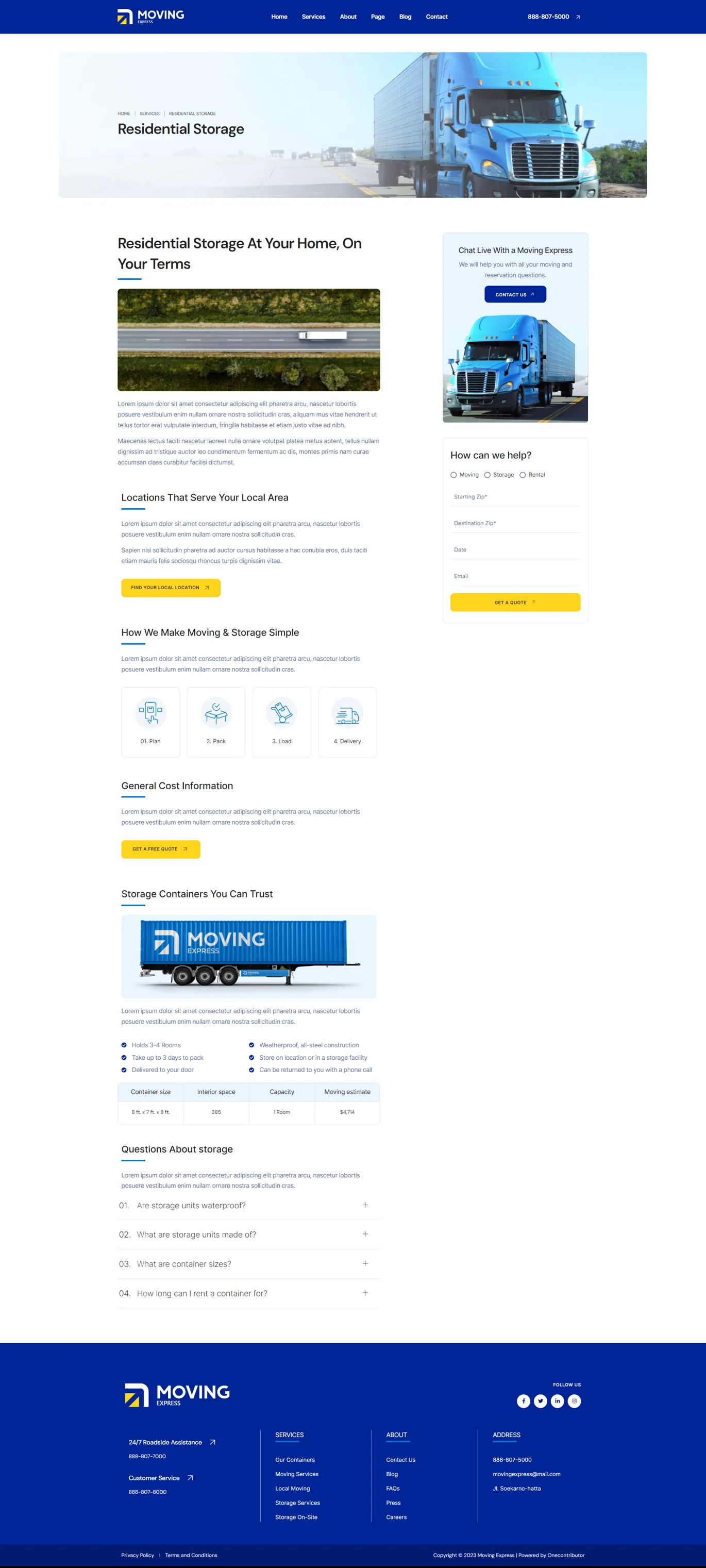 图片[1]-MovingExpress – 搬家与储存公司 Elementor 模板包-光子波动网 | 专业WordPress修复服务，全球范围，快速响应