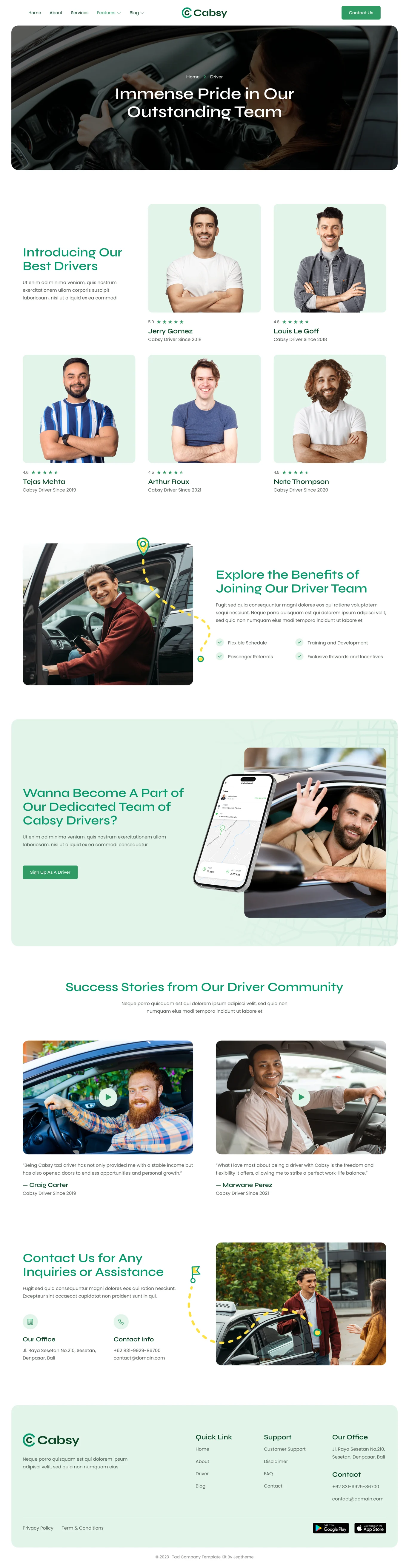 Imagen [3] - Cabsy - Empresa de Transporte con Servicio de Taxi a la Demanda Elementor Template Pack - Photon Flux | Servicio Profesional de Reparaciones en WordPress, Alcance Global, Respuesta Rápida