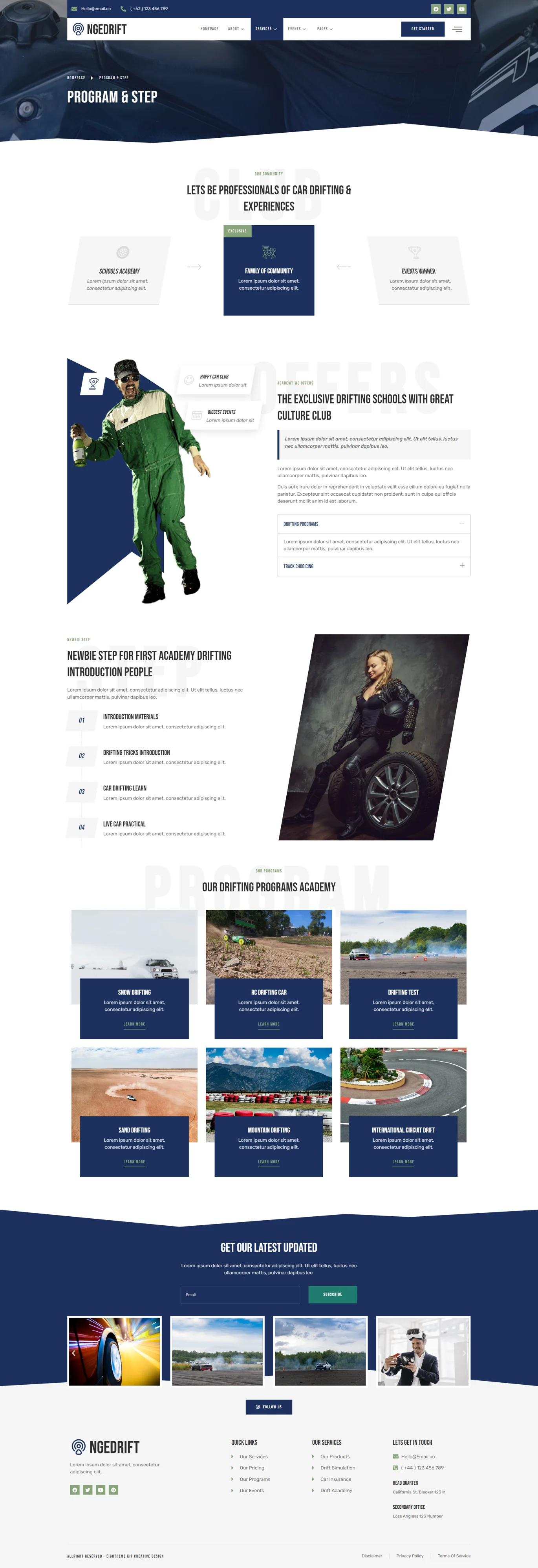 Image [2] - Drift School Academy & Car Club Elementor Template Pack - Photon Flux.com | Professional WordPress Repair Service, Global Reach, Fast Response