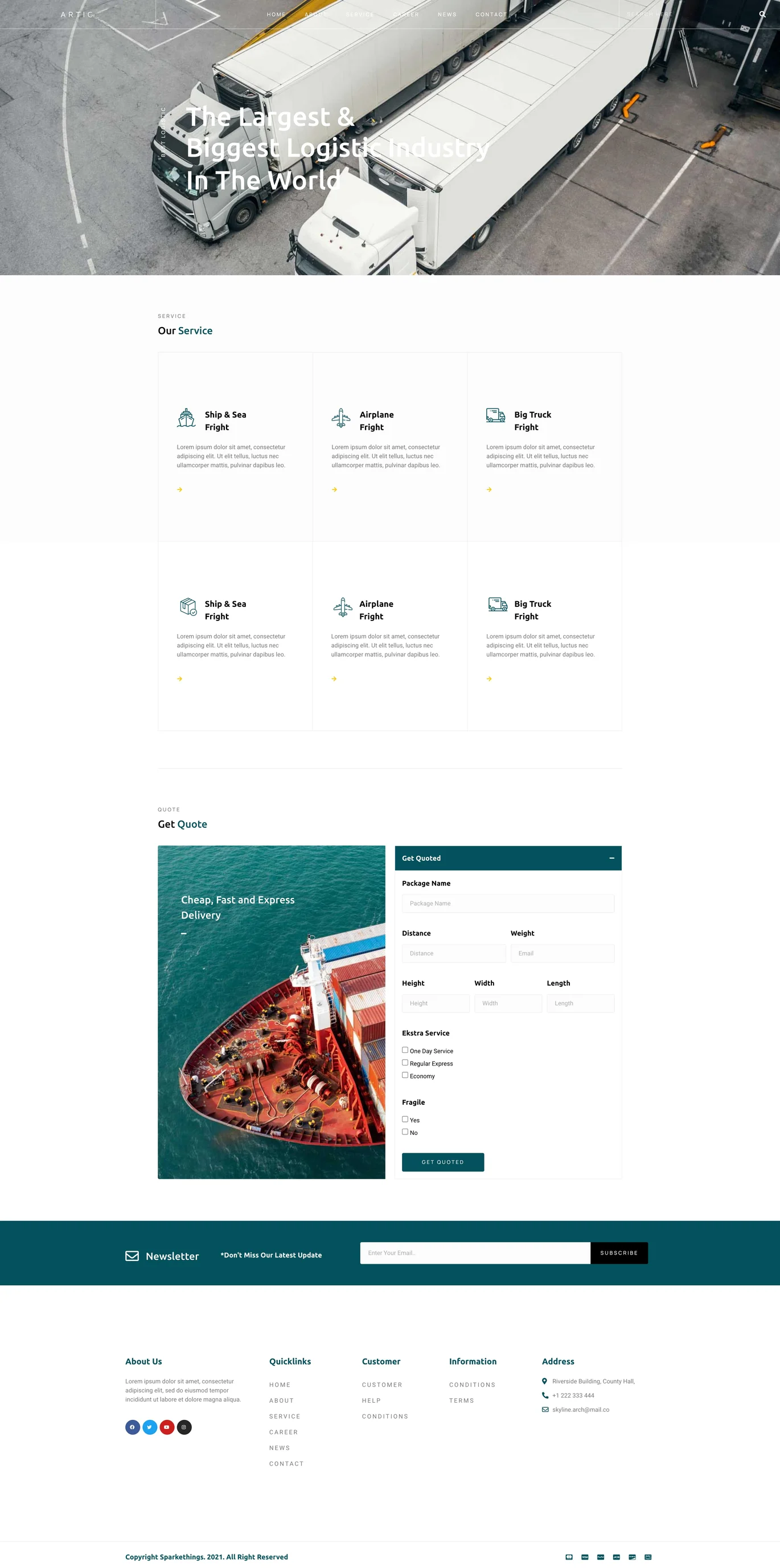 图片[1]-Artic – 物流与商业 Elementor 模板套件-光子波动网 | 专业WordPress修复服务，全球范围，快速响应