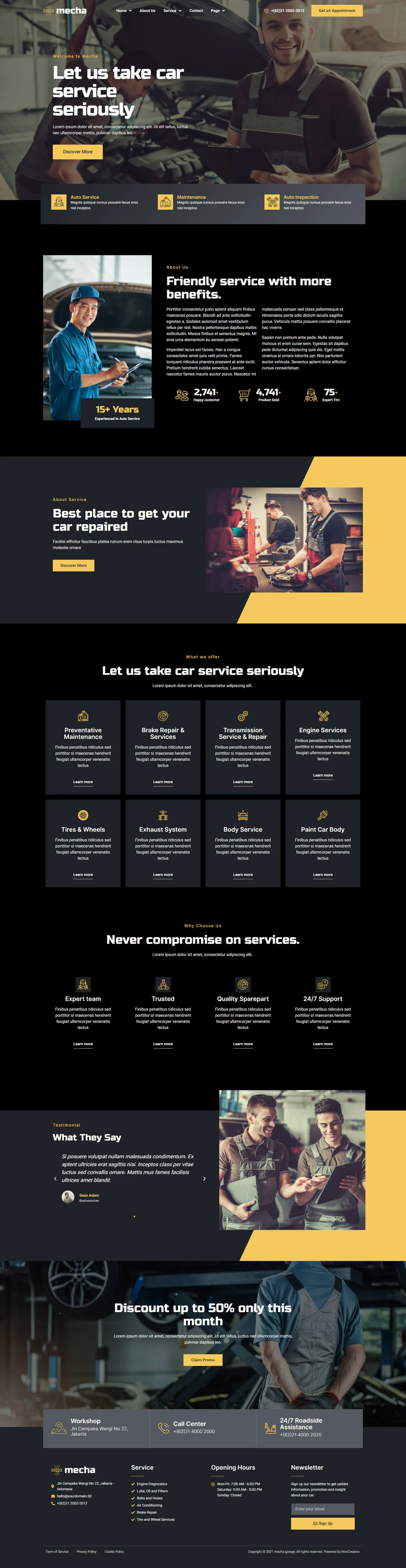 图片[1]-Mecha – 汽车维修与服务 Elementor 模板套件-光子波动网 | 专业WordPress修复服务，全球范围，快速响应