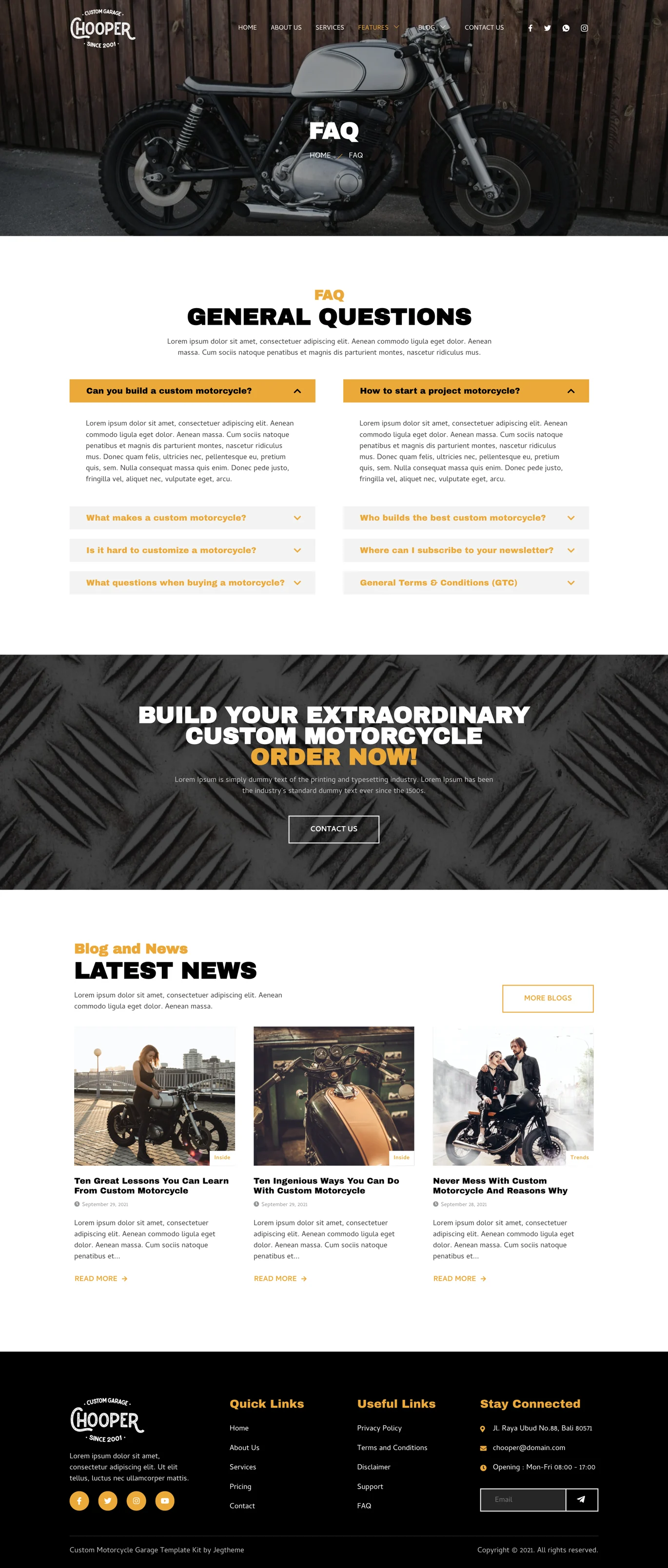 Image [1] - Chooper - Custom Motorcycle Garage Elementor Template Kit - Photon Fluctuation Network | Professional WordPress Repair Service, Global Reach, Fast Response