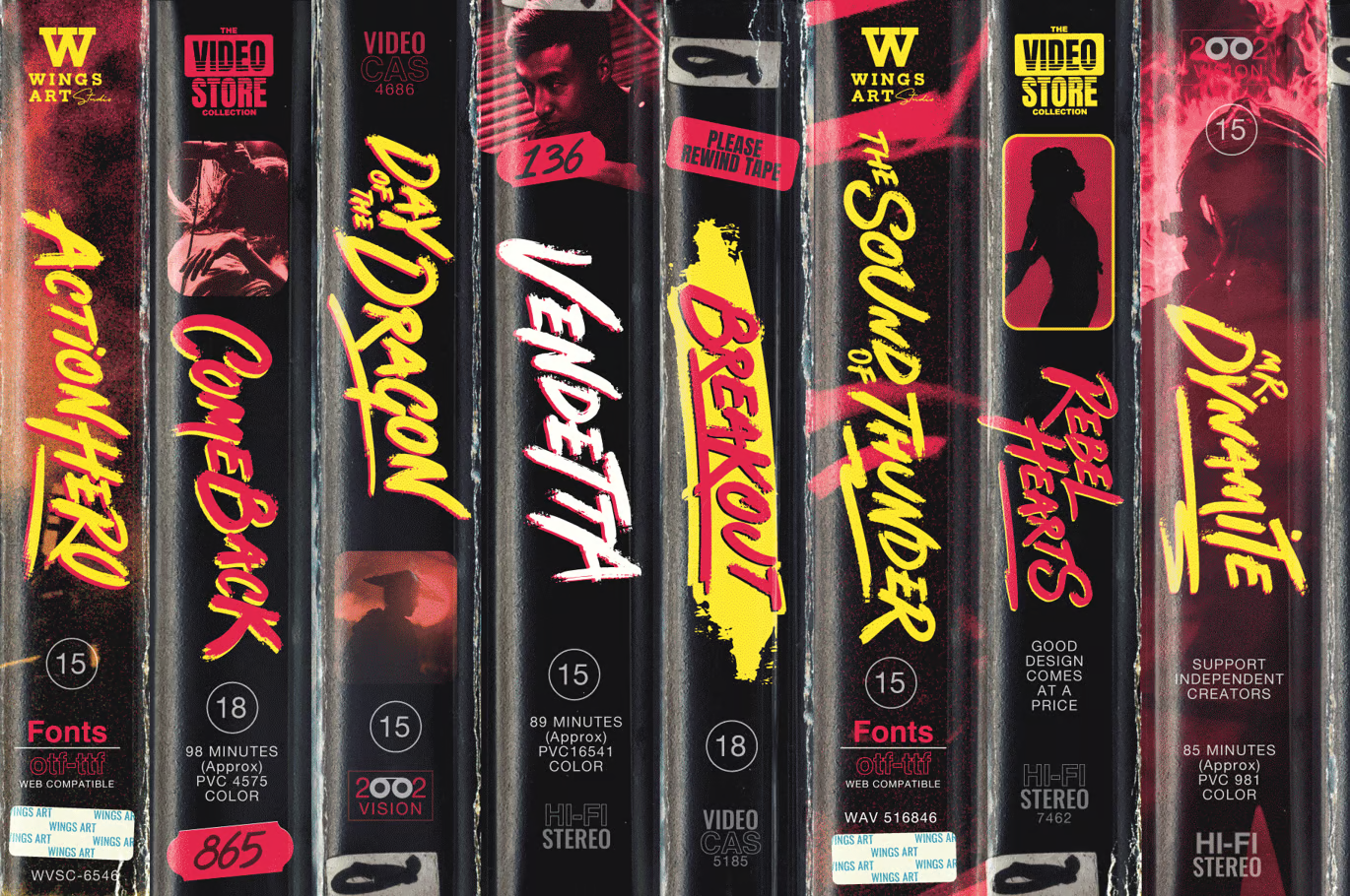 图片[2]-Action Hero – 80年代电影标题海报字体-光子波动网 | 专业WordPress修复服务，全球范围，快速响应