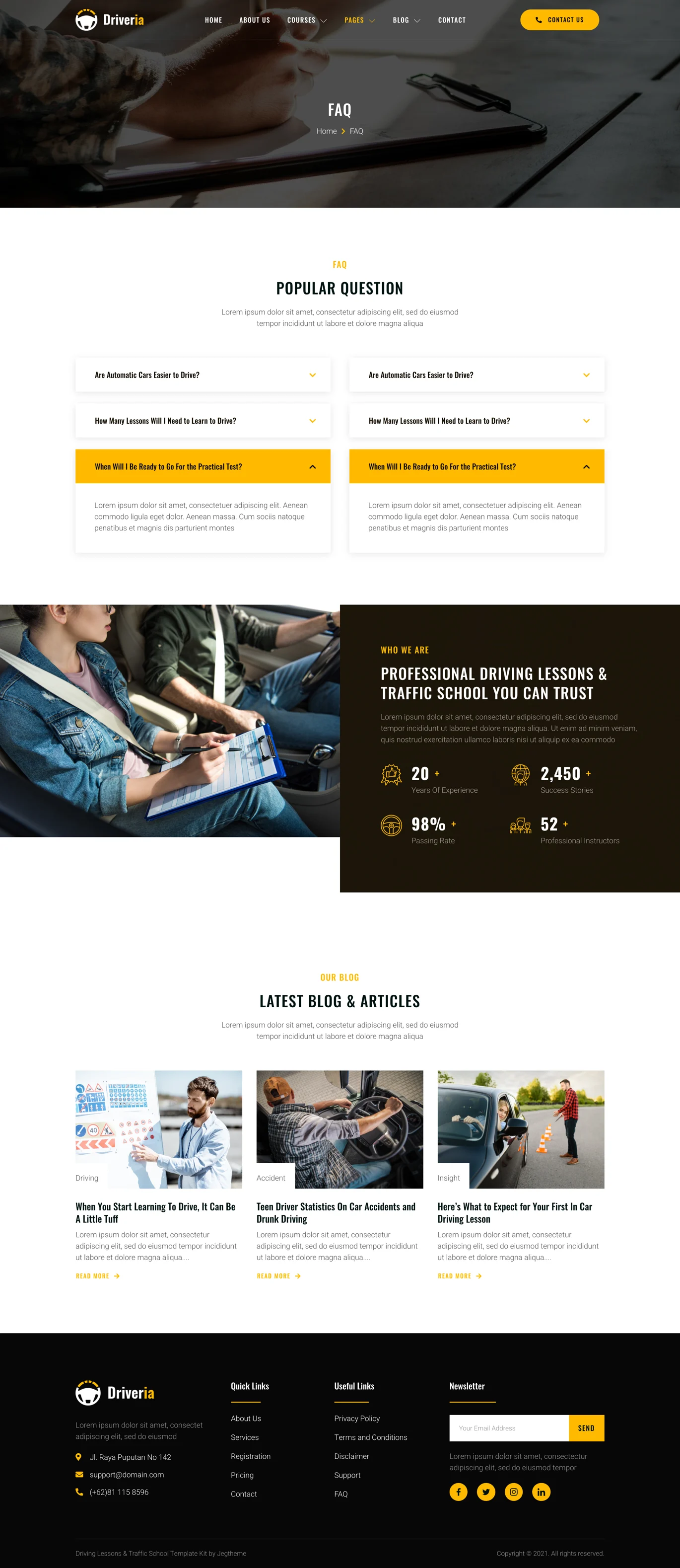 Image [3] - Driveria - Driving Lessons & Traffic School Elementor Template Suite - Photon Flux | Professional WordPress Repair Service, Global Reach, Fast Response