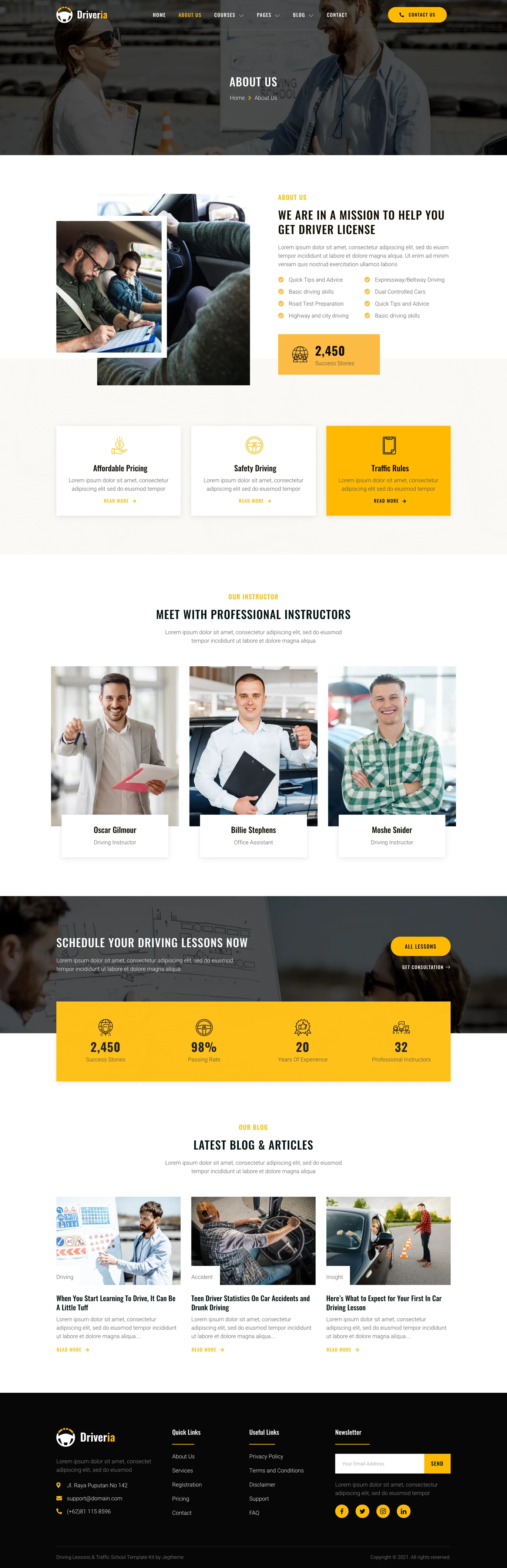 Image [1] - Driveria - Driving Lessons & Traffic School Elementor Template Suite - Photon Flux | Professional WordPress Repair Service, Global Reach, Fast Response